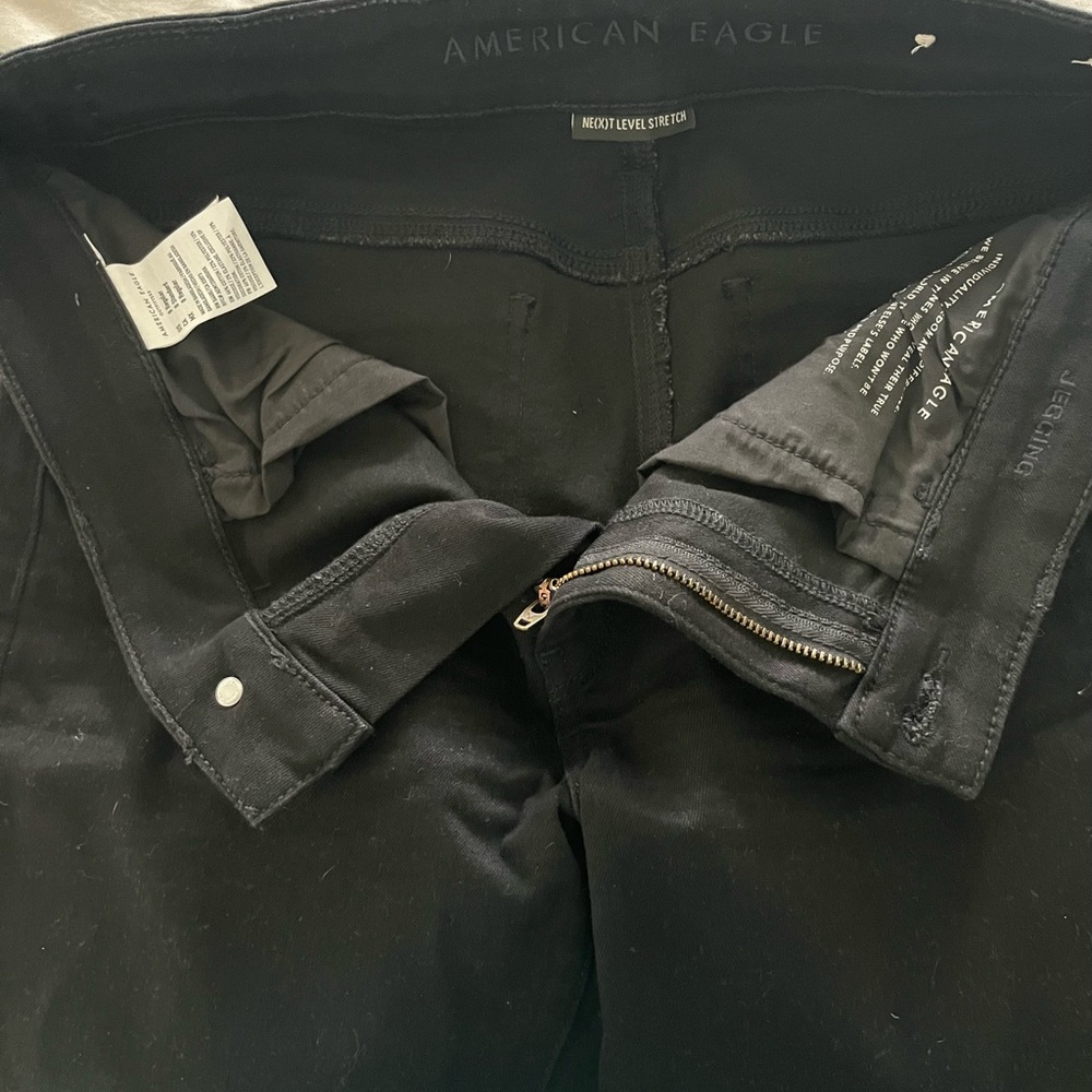 American Eagle Next Level Stretch black jeggings